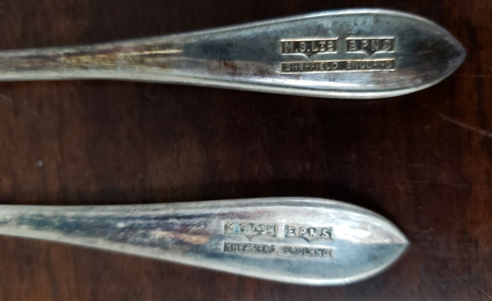 Vintage Silverplate Red Meat Forks 2