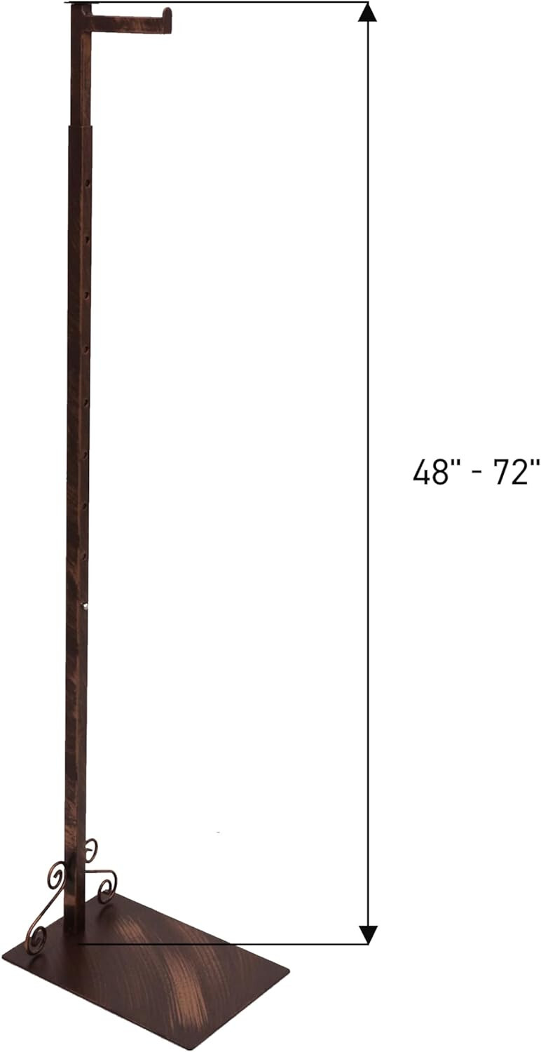 Costumer Clothing Display Copper Boutique Butler Valet Garment Adjustable 72"