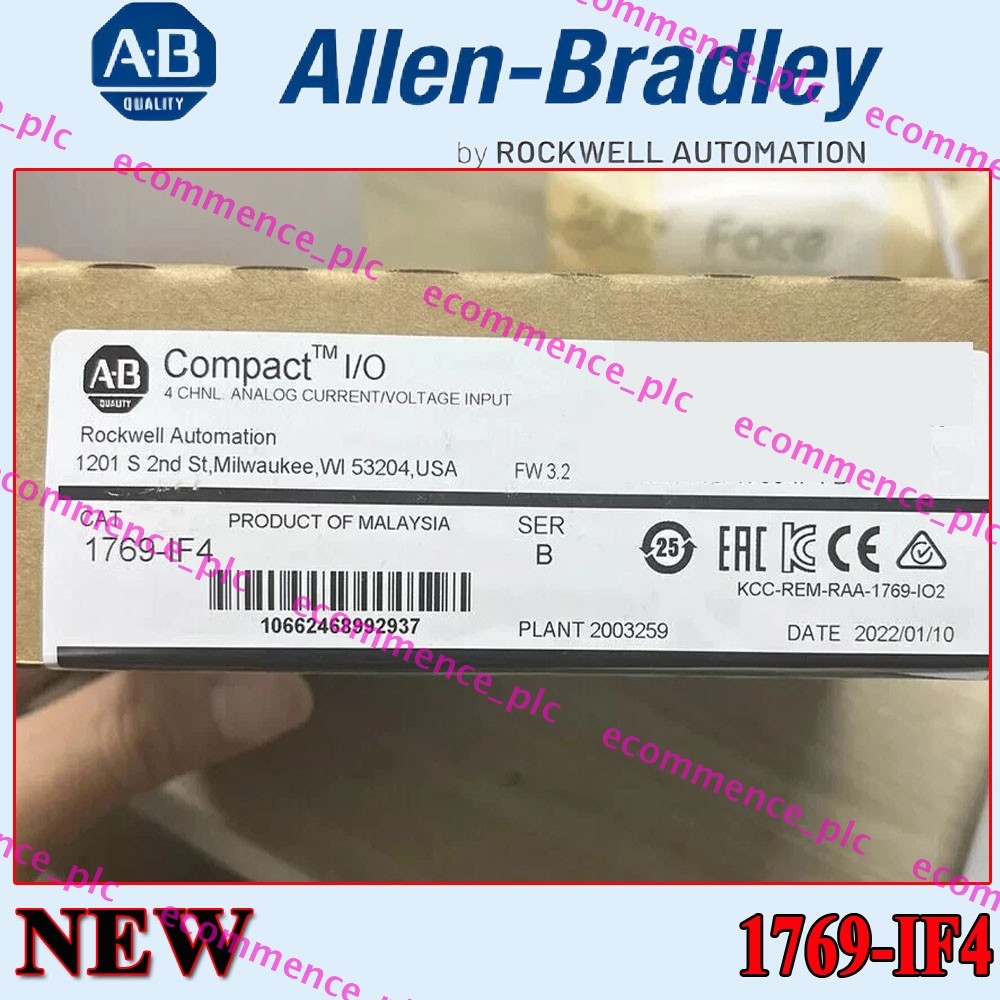 Factory Sealed NEW PLC 1769-IF4 SER B CompactLogix 4-Ch Input Module
