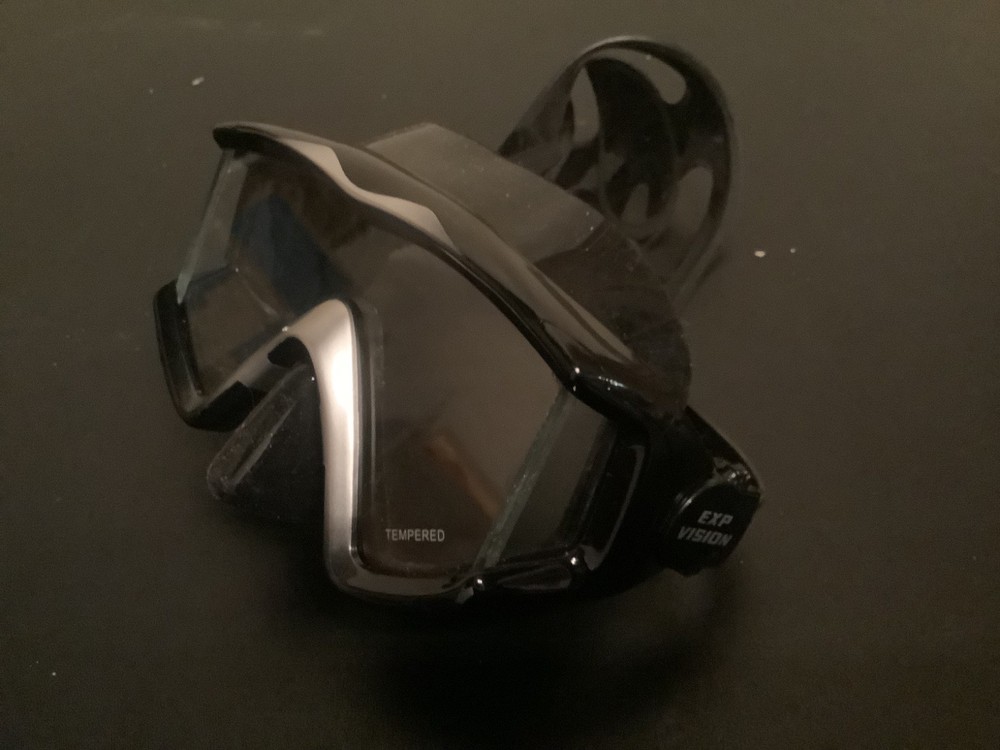 EXP Vision Scuba Diving Mask Panoramic View Tempered Glass Adjustable Strap