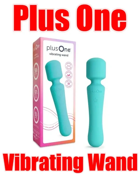 PlusOne Vibrating Soft Touch Wand, 10 Vibration Settings, Waterproof