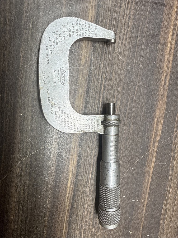 Vintage Lufkin 1-2" Micrometer #1642