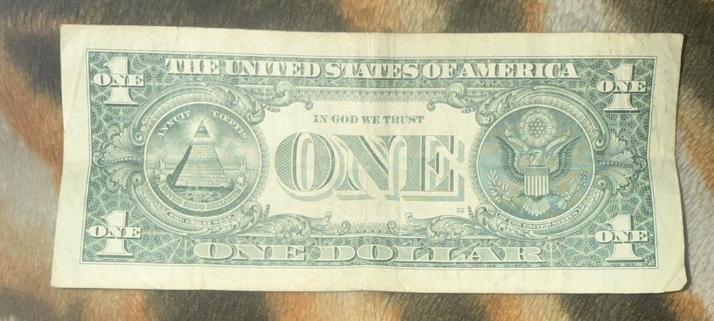 Billete D 1 Dólares Con Error