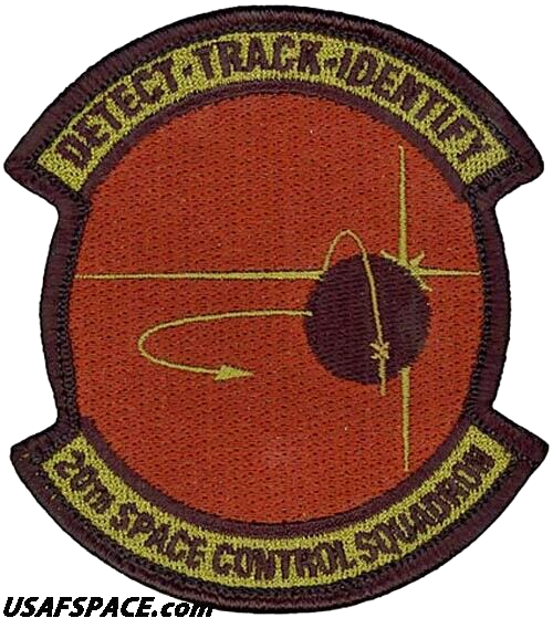 USAF 20th SPACE CONTROL SQ -Eglin AFB, FL- ORIGINAL AIR FORCE Multicam OCP PATCH