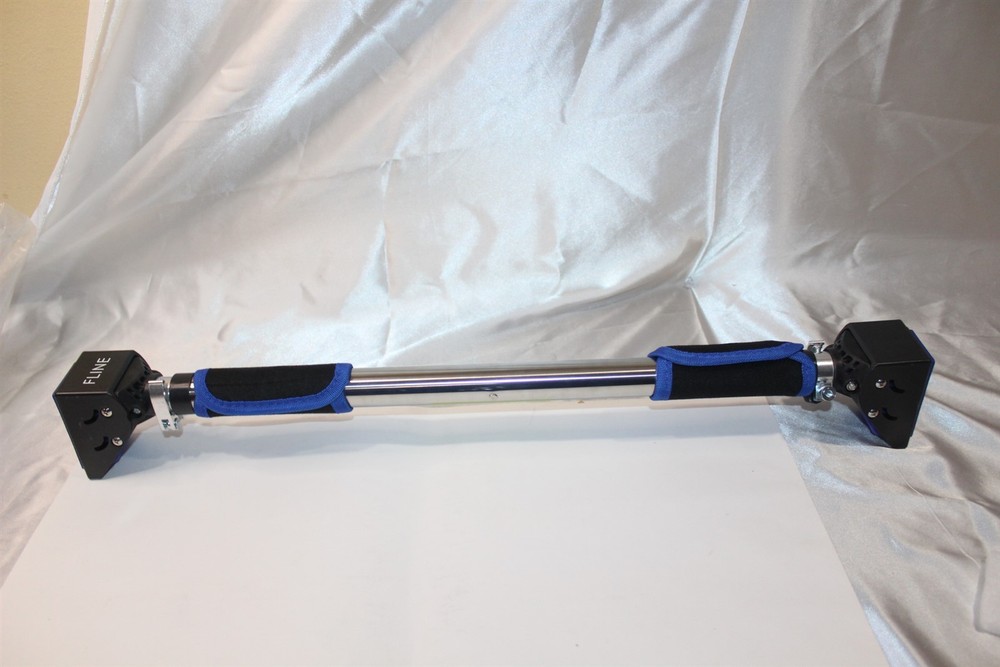 Exerciser Bar - Telescoping Adjustable, Fold Away 440 Max Pounds Pull Up, Sit Up