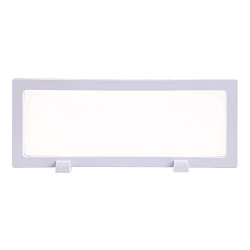 Skelang 3D Floating Display Case, White Rectangular Coin Holder Display Stand,