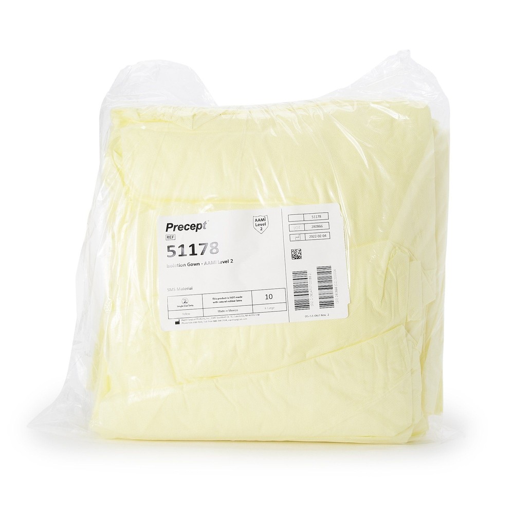 Precept Full Coverage Isolation Gown, Extra Large (CS/100)