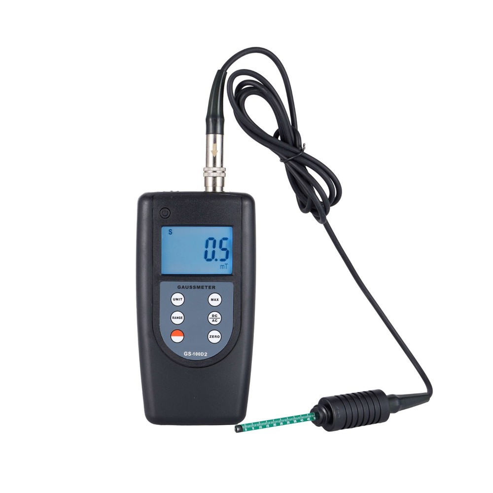 Portable Gaussmeter Tesla Tester 200mT/2000mT Range Conversion with Hall Sensor