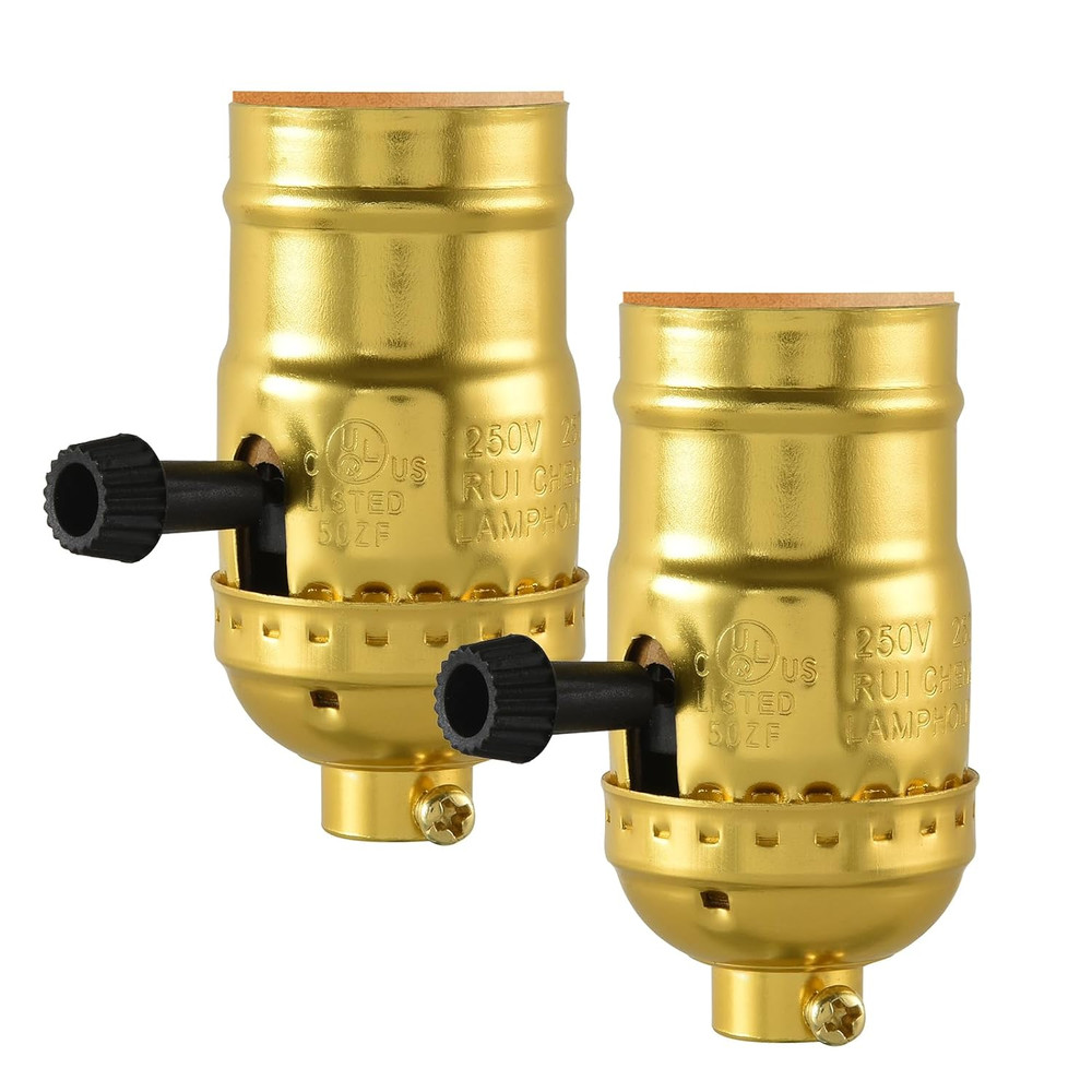 2PCS Lamp Socket Replacement UL Listed E26 Standard Threaded Base Light...