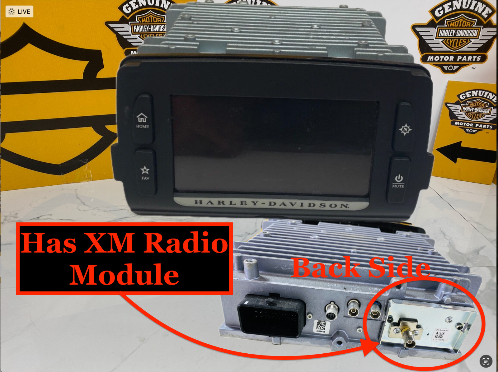 CVO SIRIUS XM OEM 14-25 Harley Boom Box 6.5 GT GPS Radio Navigation W/ XM Module