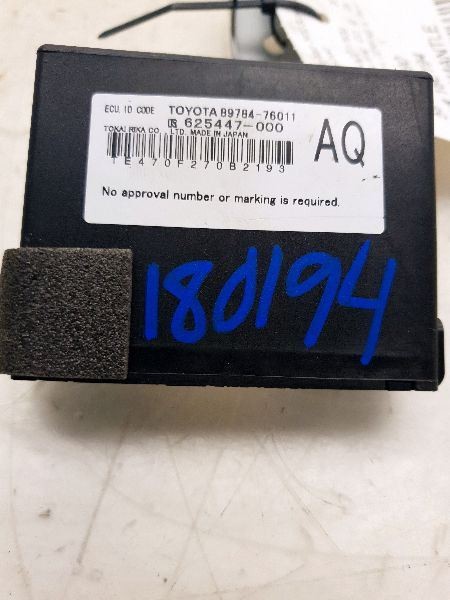 11-17 LEXUS CT200H THEFT-LOCKING SECURITY CONTROL MODULE ECM ASSEMBLY
