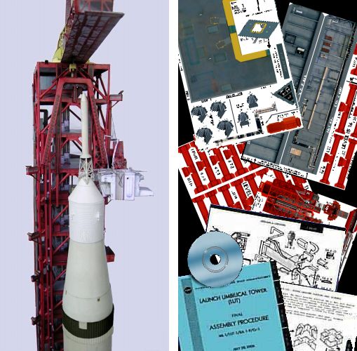 Launch Umbilical Tower (LUT) Craft Model for 1:96 Revell Saturn V - MUST READ