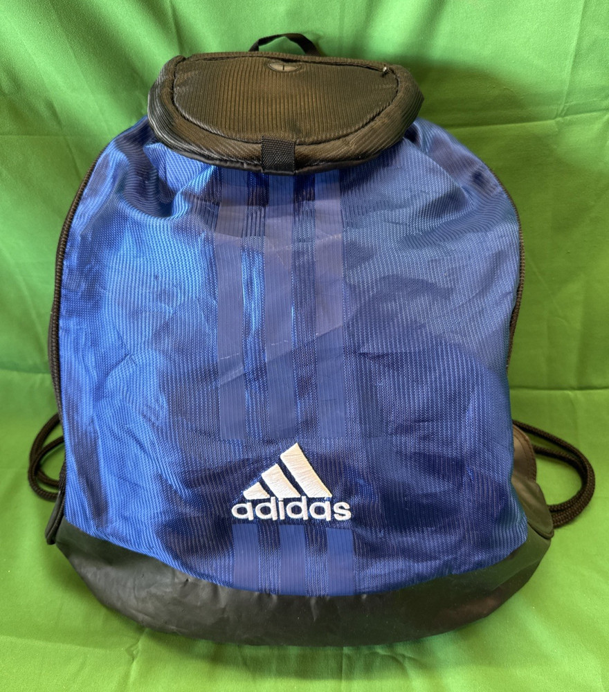 adidas Lightweight Drawstring Backpack w Zipper Pouch