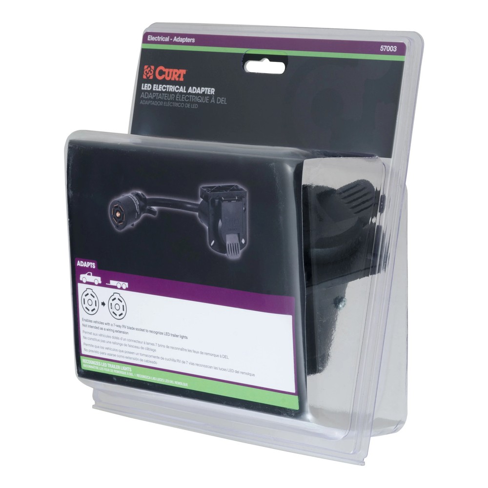 Curt MFG 57003 LED Trailer Light Adapter