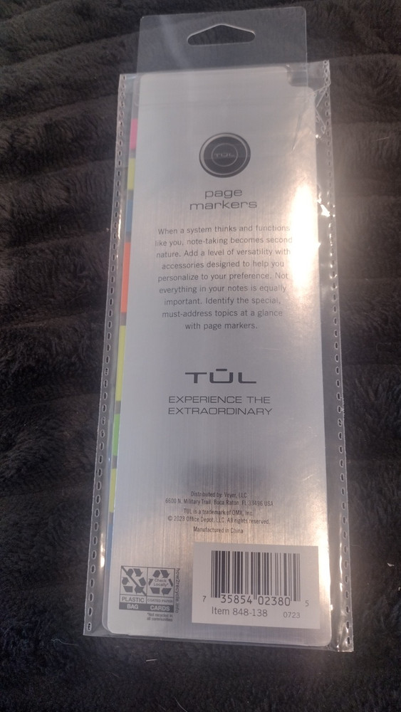 TUL Custom Note-Taking System Discbound Page Markers, Assorted, Pack of 200