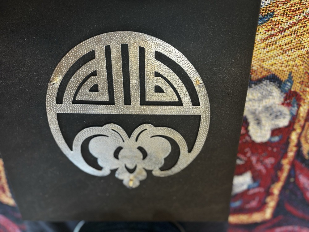 E P Italy Silver Plate Abstract Trivet