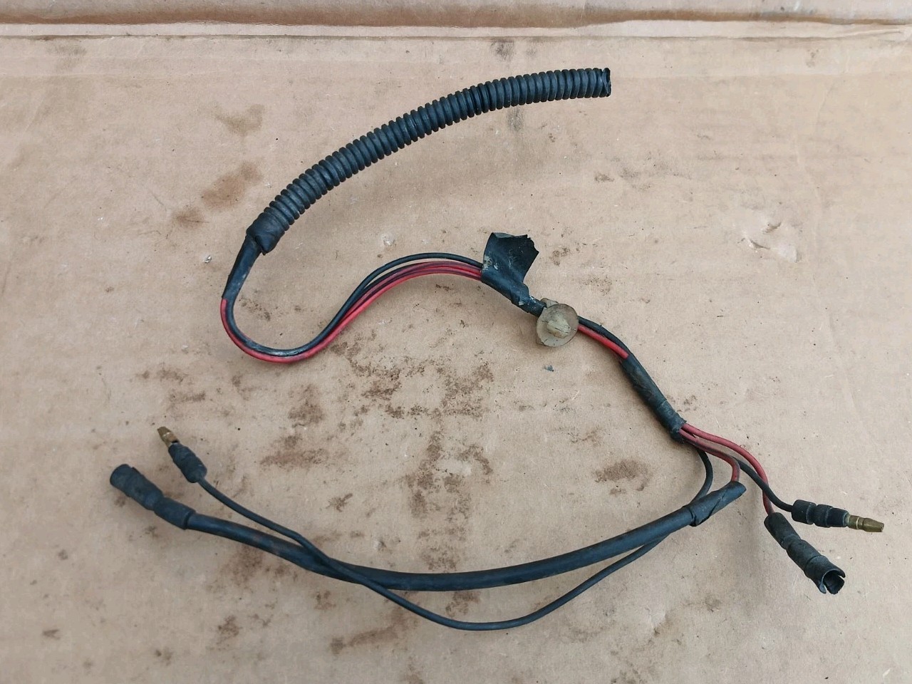 88-91 CIVIC CRX OEM rear license plate light CUT wire harness CONNECTOR BOTH