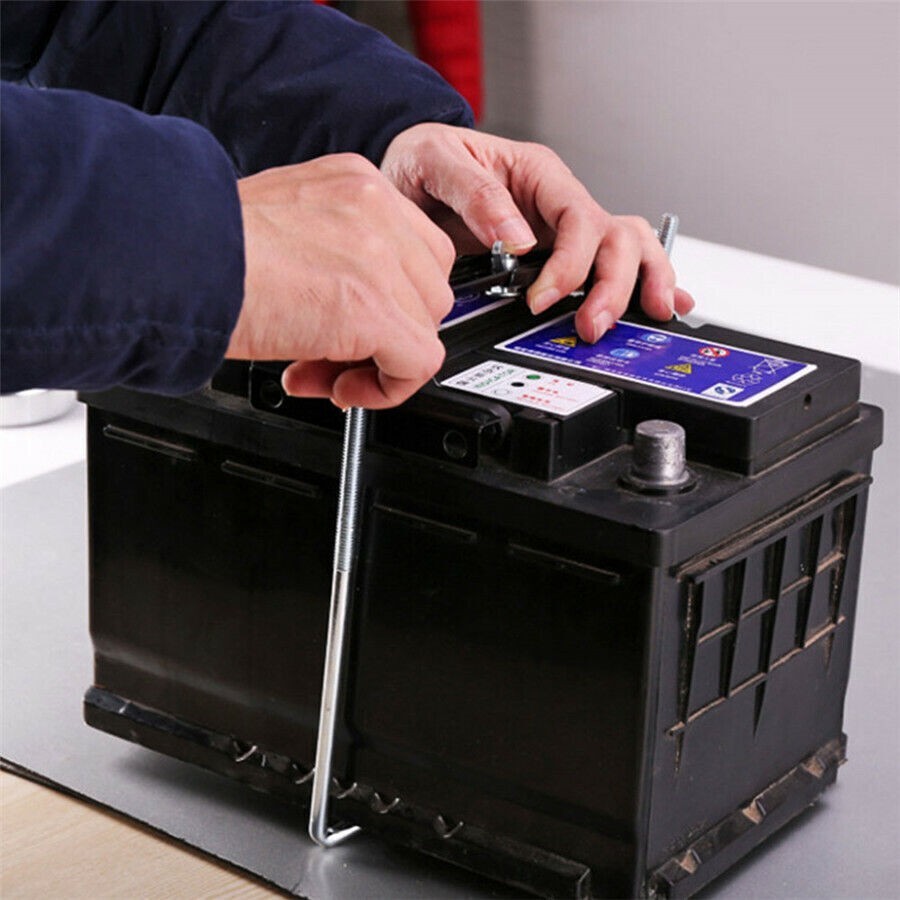 Adjustable Car Storage Battery Hold Down Bracket Holder Stabilizer Crossbar 19cm