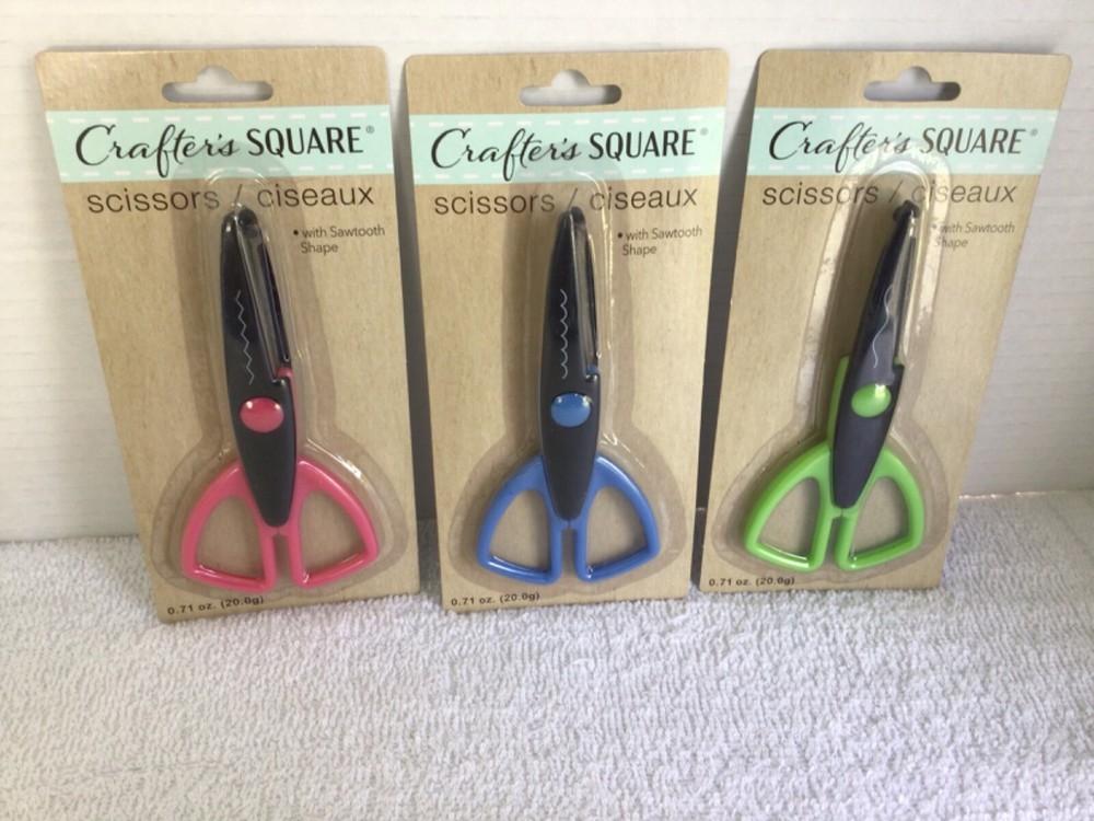 Crafter's Square Sawtooth Shape Scissors Lot