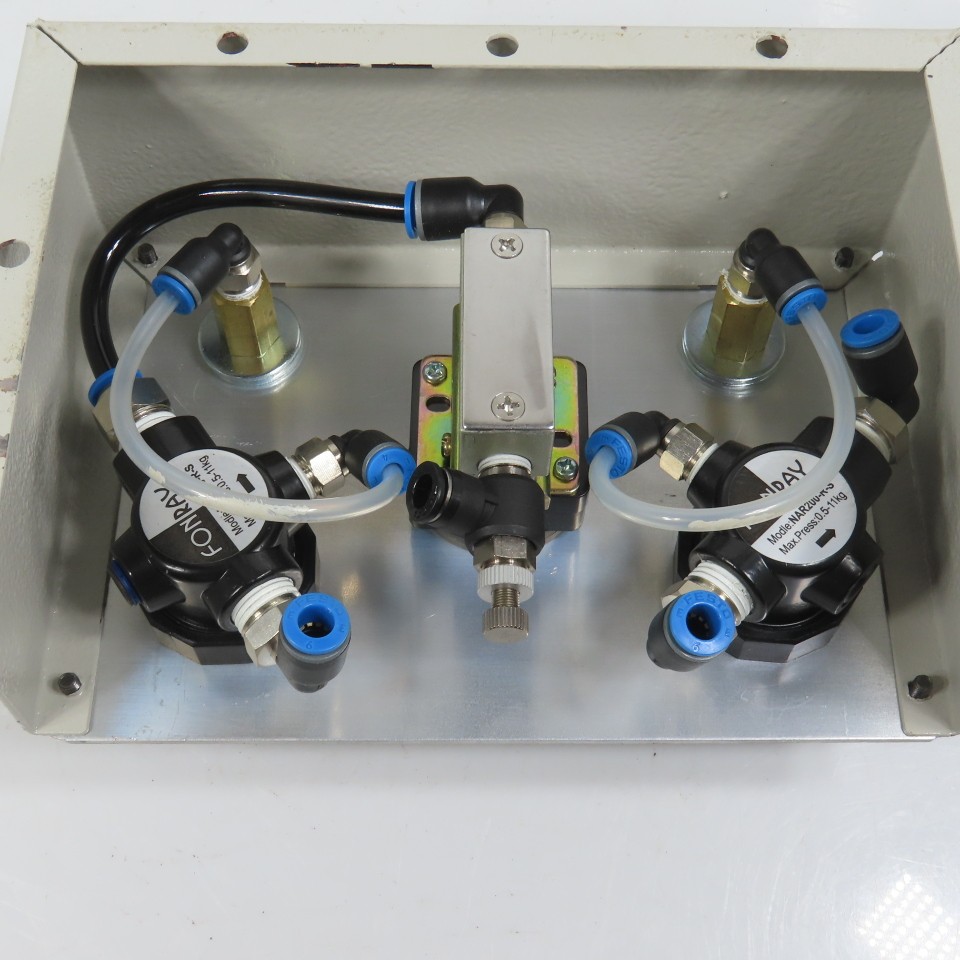 Fonray NAR200-R-S Dual Compressed Air Regulators W/ Gauges & Switch Control
