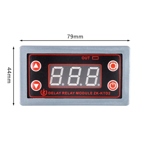 ZK-KTD2 DC 5-30V Delay Relay Module, 5A Multi-Function Timer for Industrial