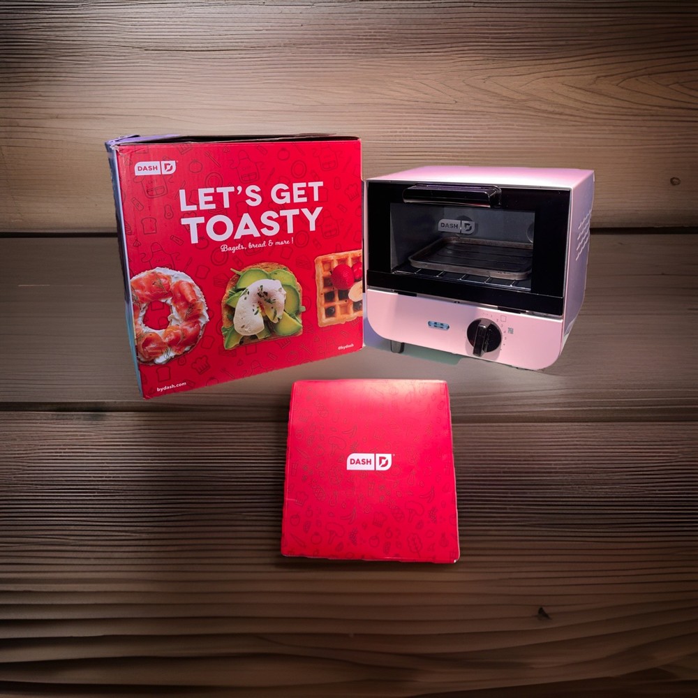 Dash Mini Toaster Oven - Pink, Fully Functioning Mod Style EXCELLENT