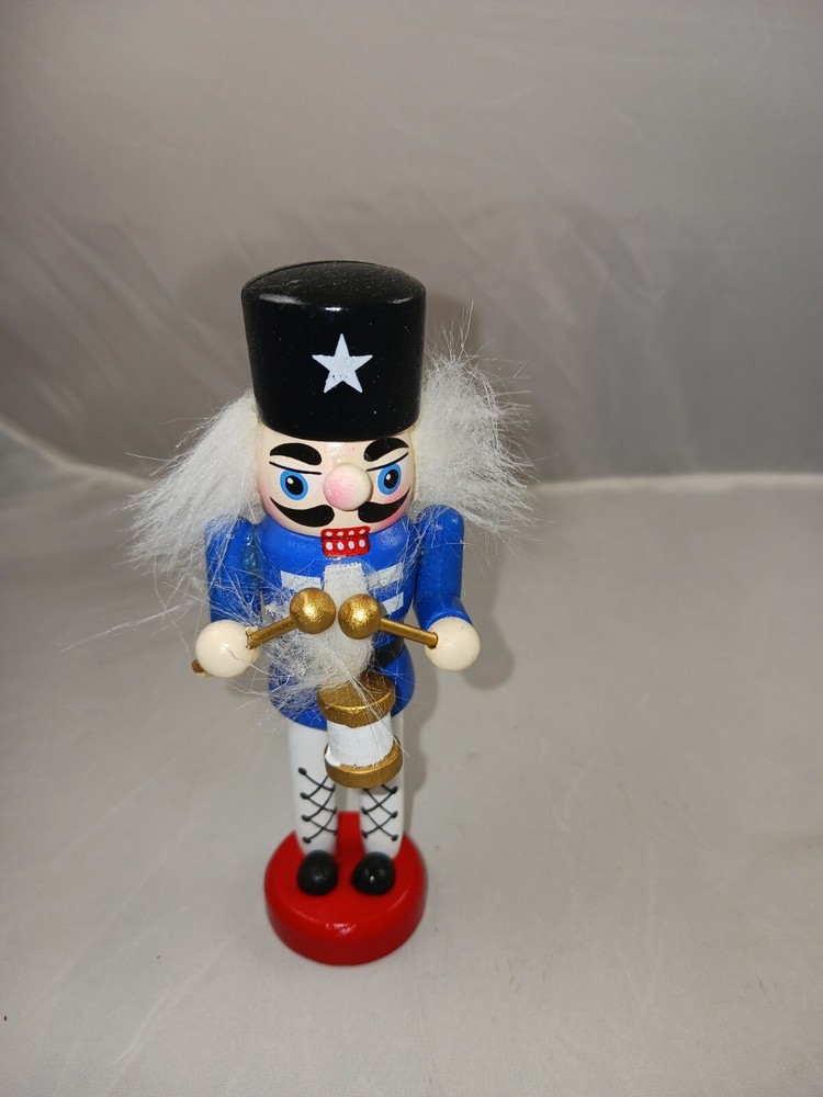 4.5 Inch Nutcracker Card Holder -- Blue