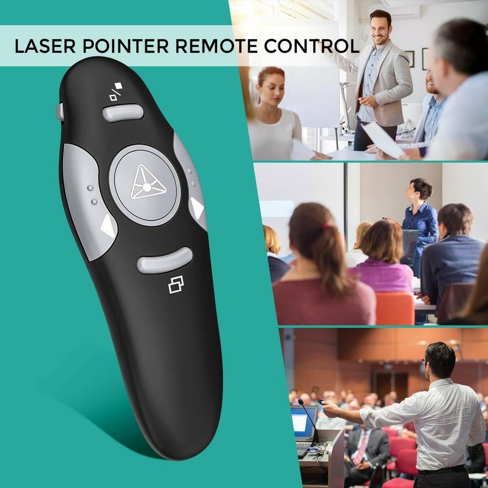 Laser Pointer Remote Control with USB, Supports Mac, Android iOS