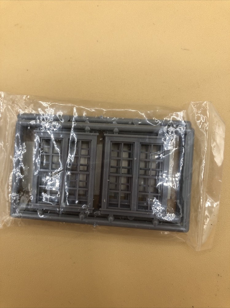 Tichy Train Group #8126 HO Windows - Double Unit Window pkg(6) - 4/4 Double