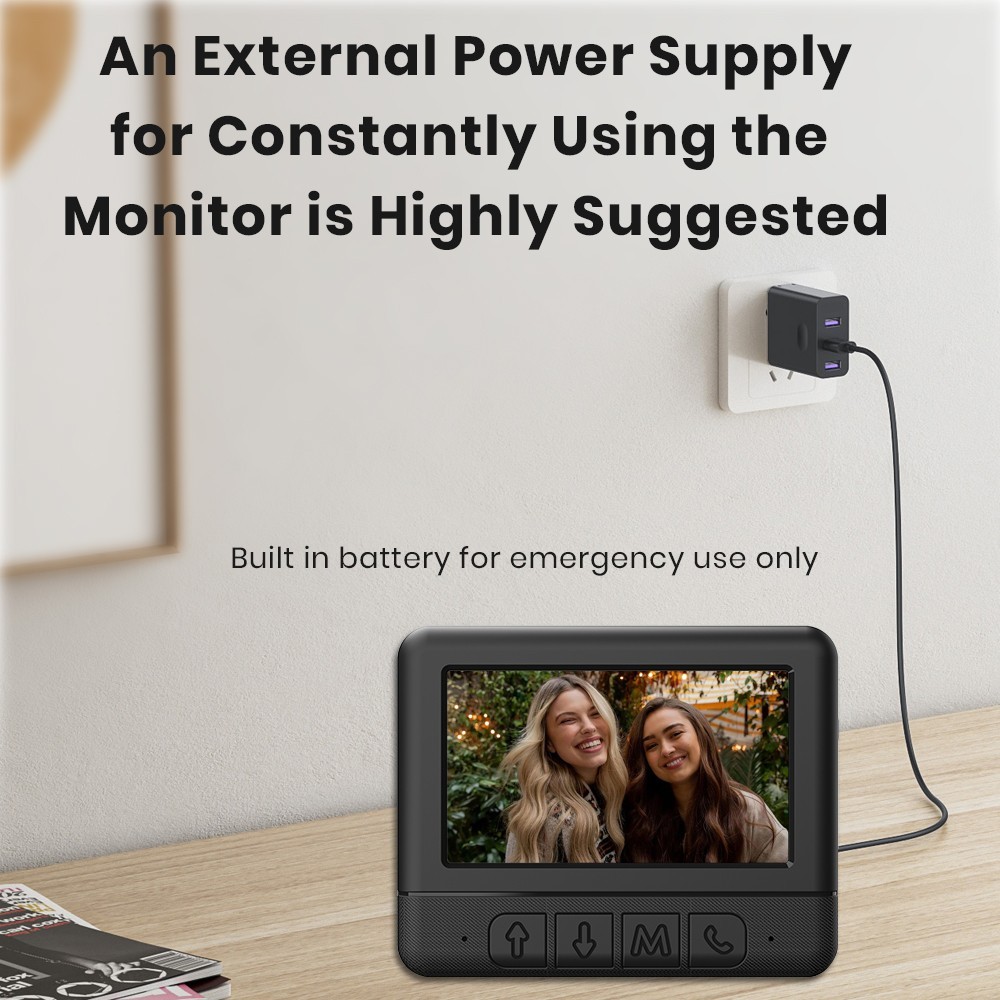 Smart Visual Intercom Video Doorbell PIR Motion + Wireless Chime+WIFI Cloud Save