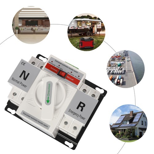 63A 2P 110V Dual Power Automatic Transfer Switch Generator Changeover Switch