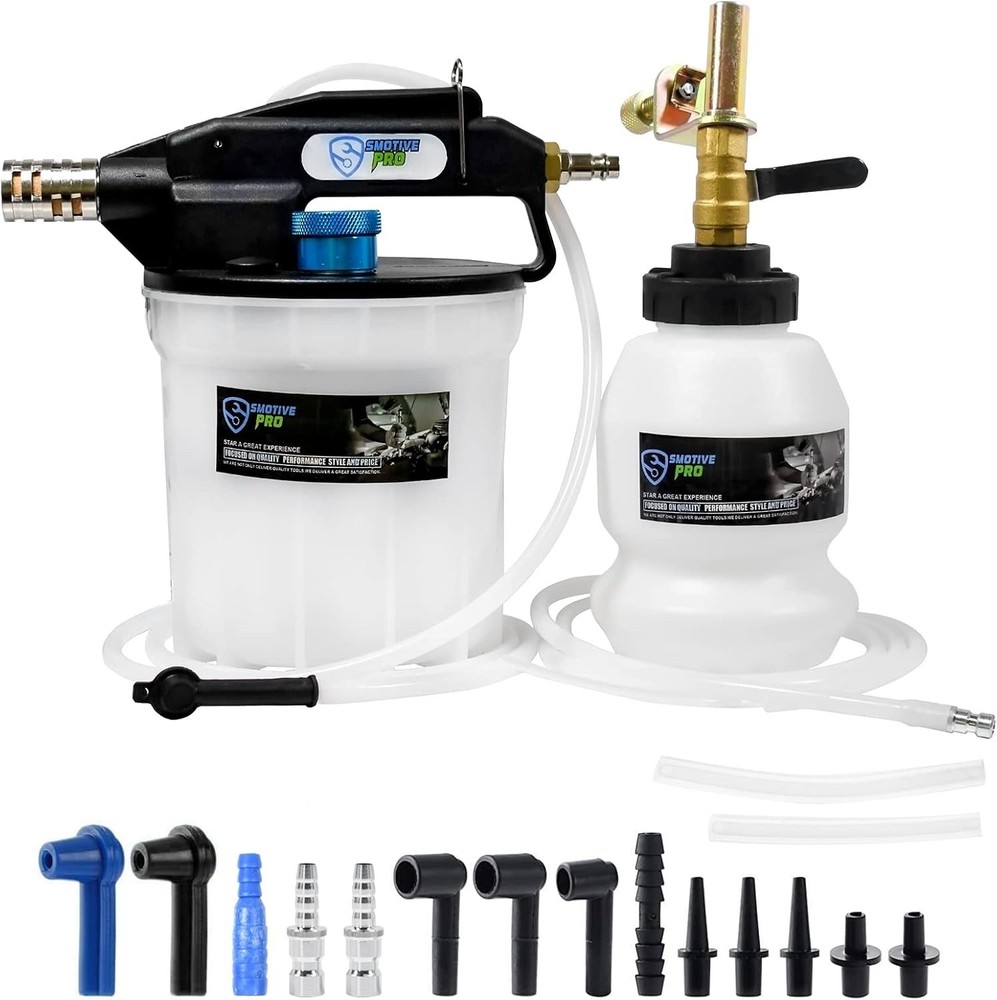 Hands-Free 2L Pneumatic Brake Bleeder - Auto Fluid Extractor Tool