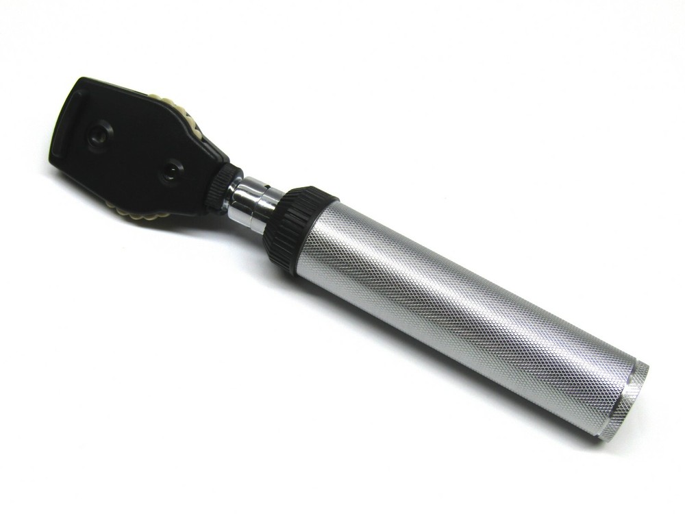 Ophthalmoscope Square Head “C” Battery Chrome Plated Handle Optometry Tools