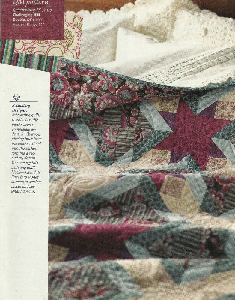 B0438  CHARADES QUILT PATTERN/INSTRUCTIONS