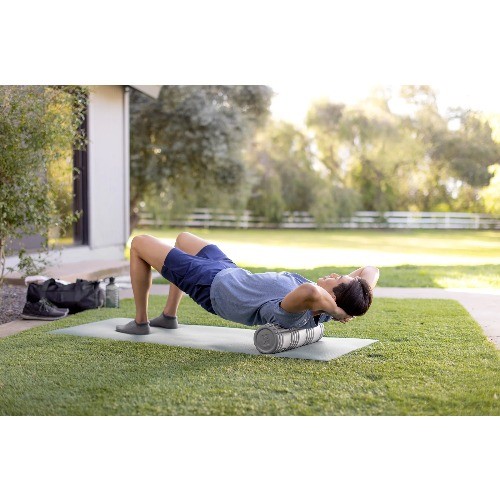 TriggerPoint Deep Tissue Massage Foam Core Grid Roller 18". Gray