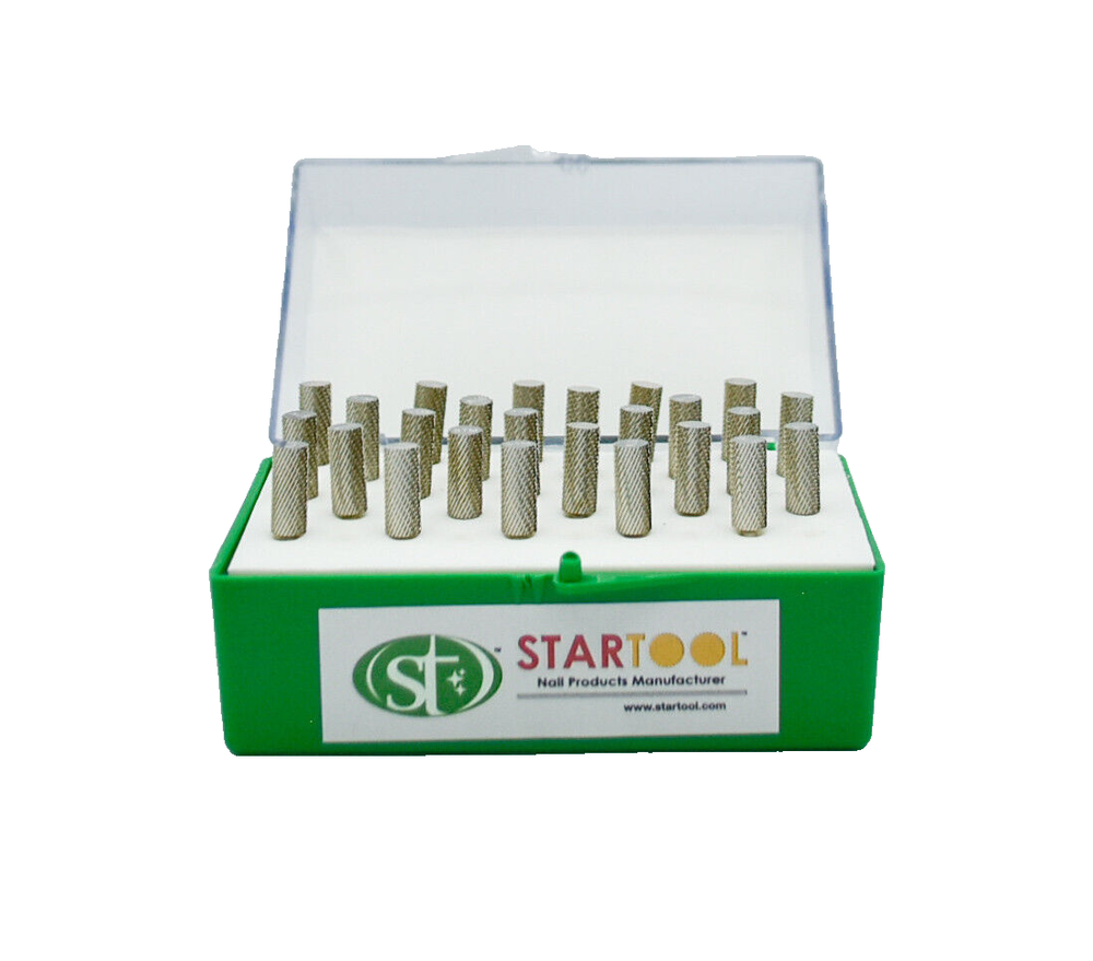 Startool Acrylic Nail Drill 3/32" STM Medium (Small Head) Silver *( 2 Pieces )