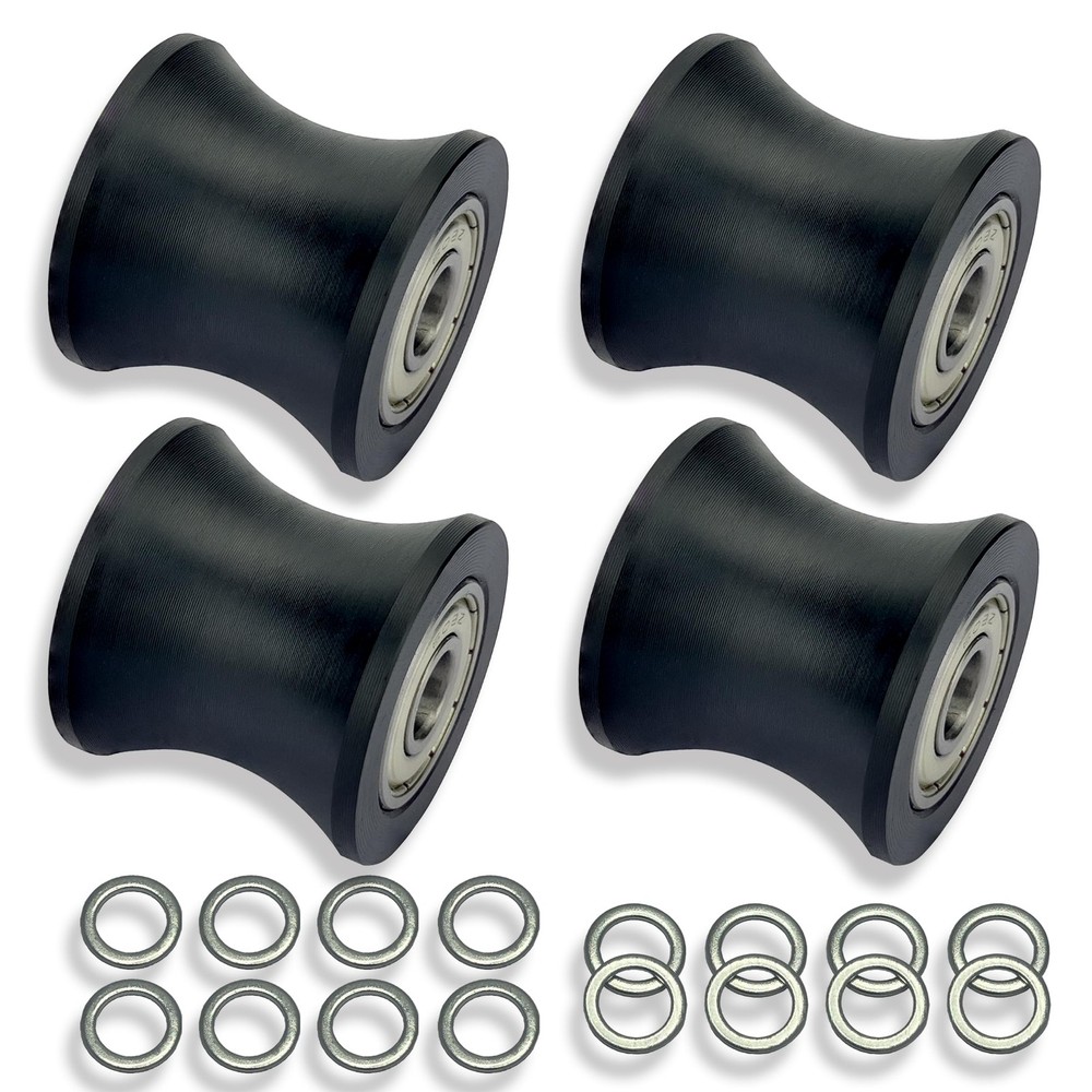 DAFORE Upgraded Machined Wheels/Rollers Compatible with Bayou Black