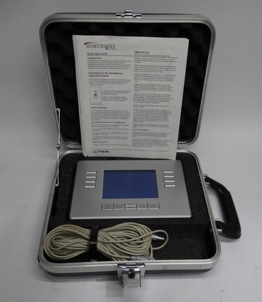 Lutron Lighting Programmer Handheld HWI-HHP-LD System Custom Hard Carry Case