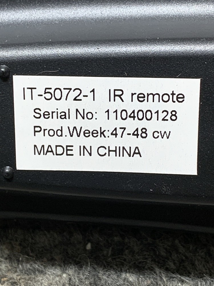 New KRAMER IR REMOTE IT-5072-1