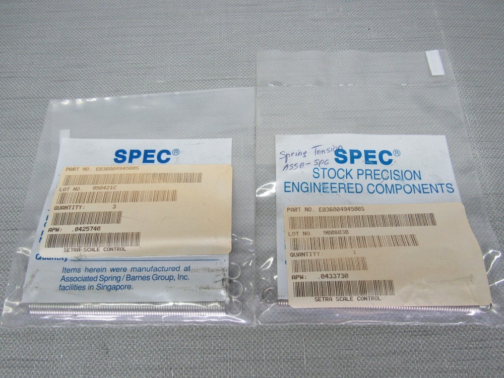 Spec E03600494500S Extension Spring