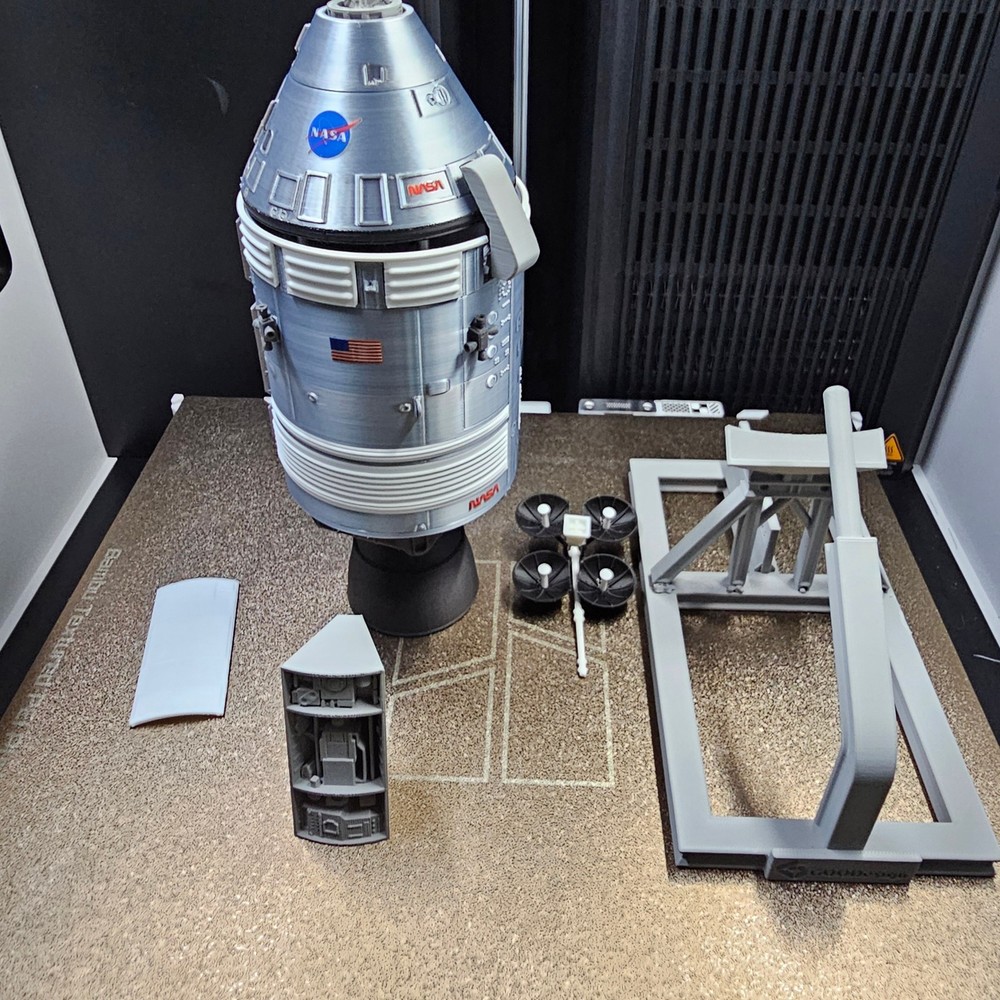 1/48 US NASA Command/Service Module Lunar Module Set 3D Model Completed Painted