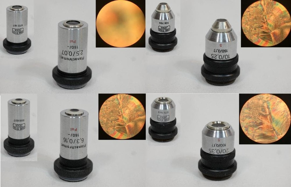 Carl Zeiss Universal Rotating Stage 4 Axis Polarizing Microscope Set w/Case Box