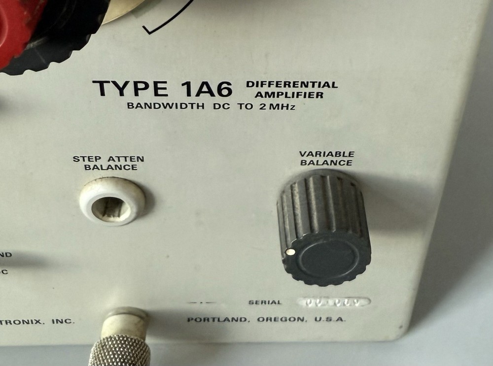 Untested — Tektronix 1A6 Differential Amplifier Plug-In — See Description