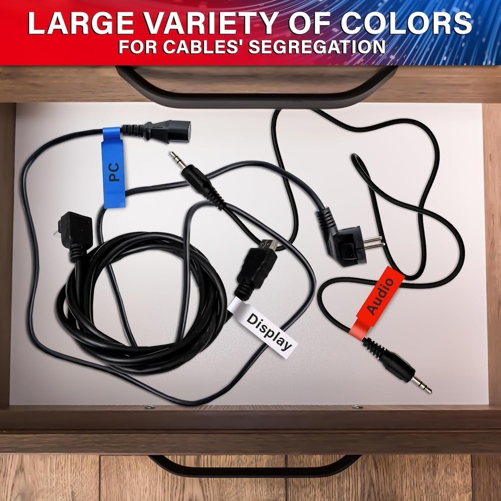Durable 240 PCS Wire Tags - Optimal Torn & Waterproof Cable Management Solutions