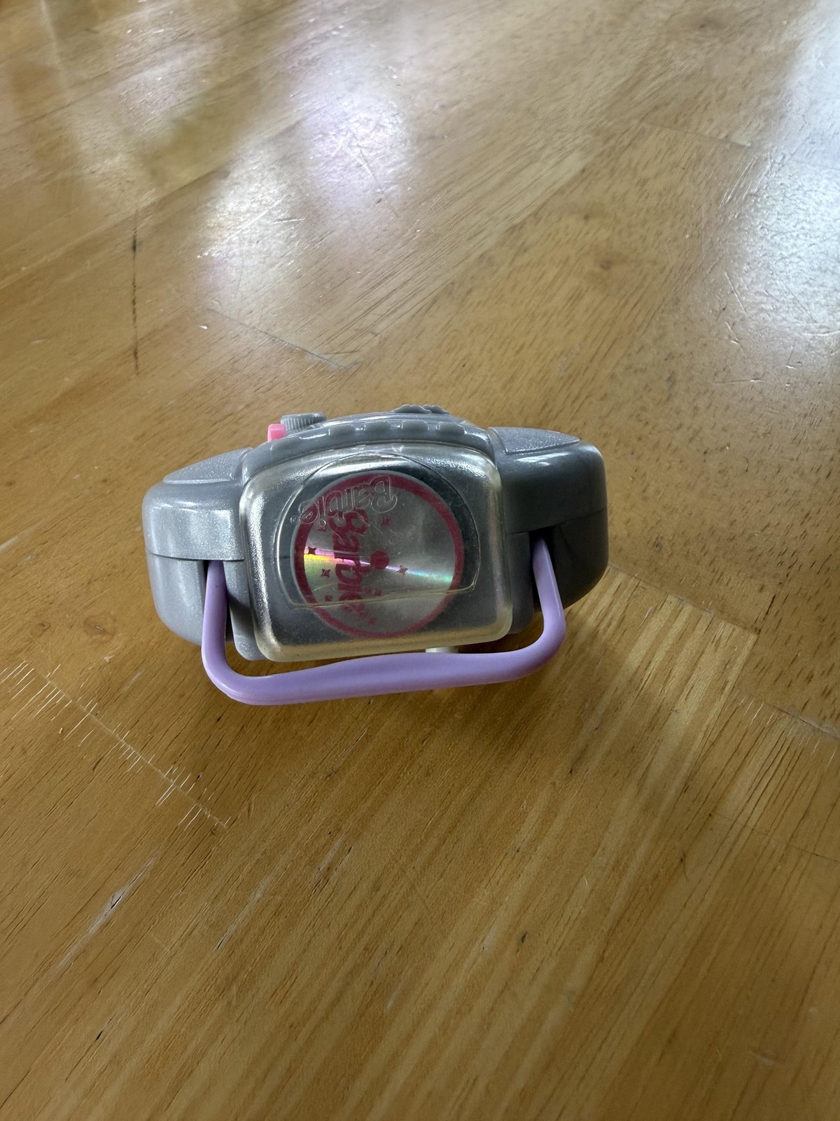 Vintage Mattel Barbie Boombox Radio Wind-Up Toy Accessory Gray Purple Doll