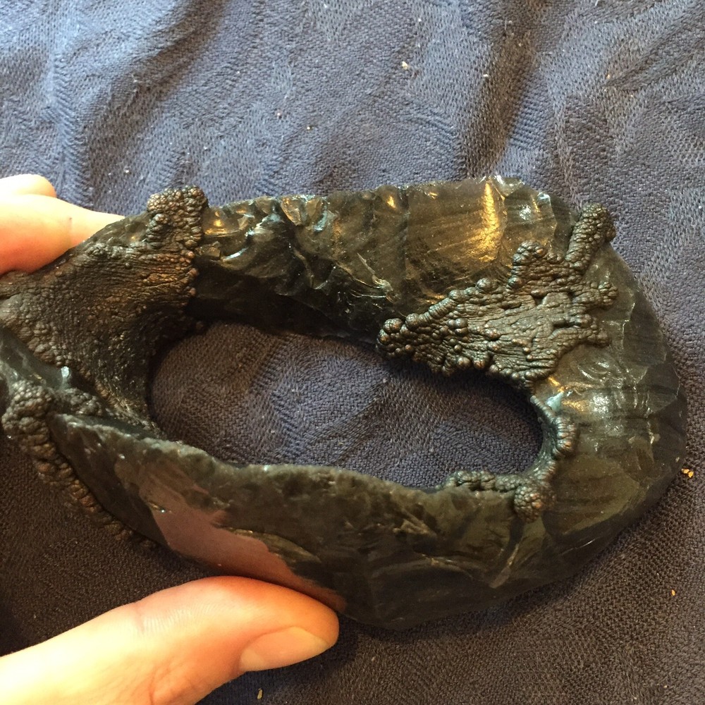Möbius Strip, Obsidian And Copper