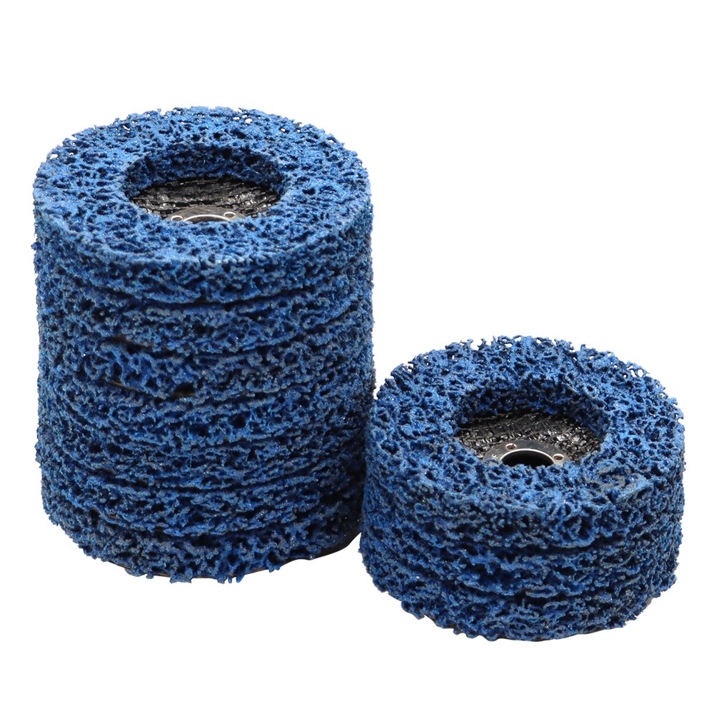 10 Pack 4" For Angle Grinder Poly Strip Disc Wheel Paint Rust Removal Clean