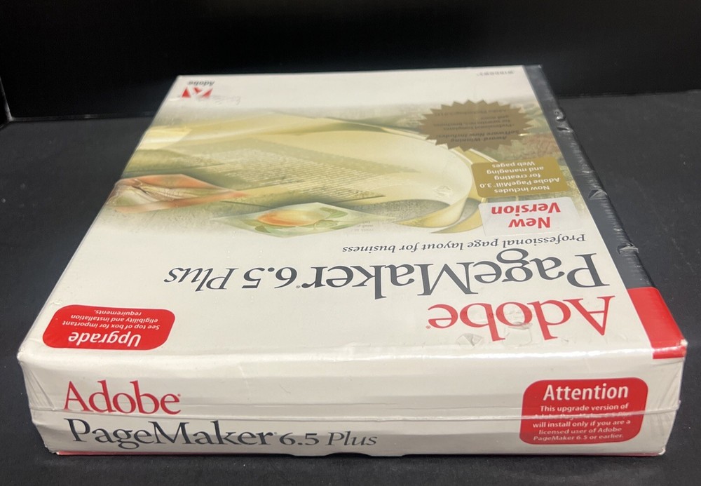 Adobe PageMaker 6.5 Plus Windows Upgrade Professional Page Layout Software
