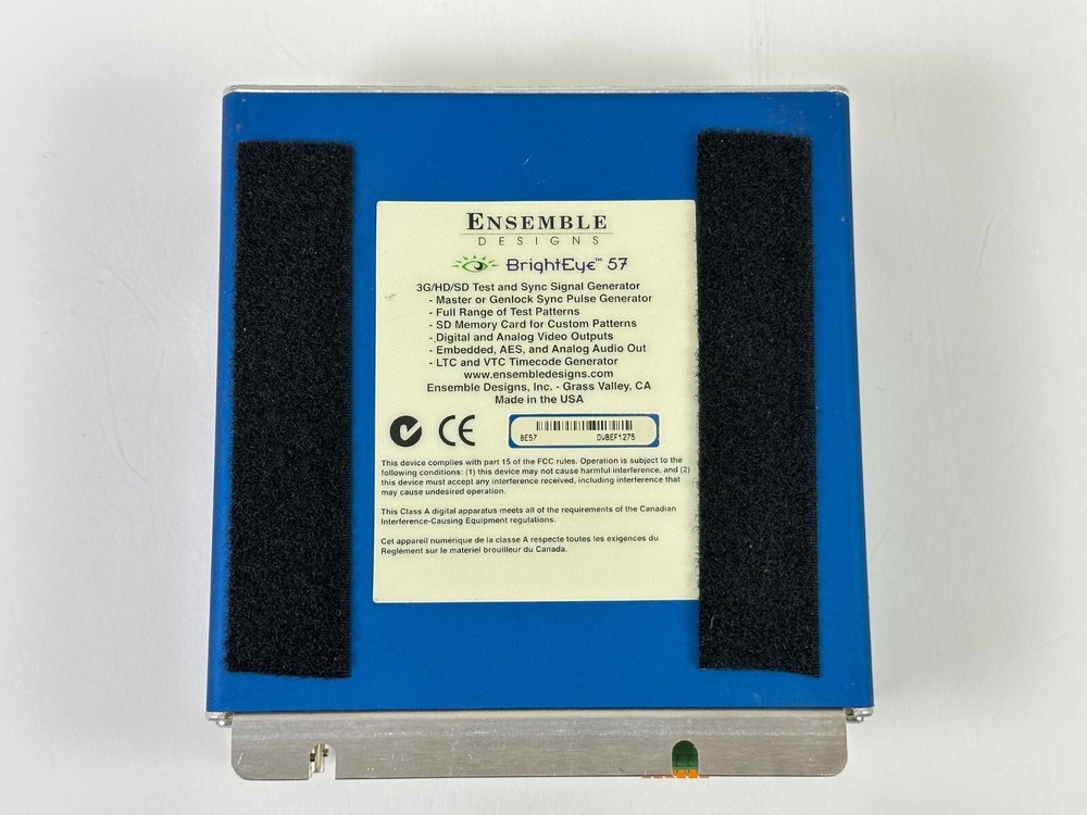 Ensemble Designs BrightEye 57 3G/HD/SD/Analog Test Signal & Sync Pulse Generator