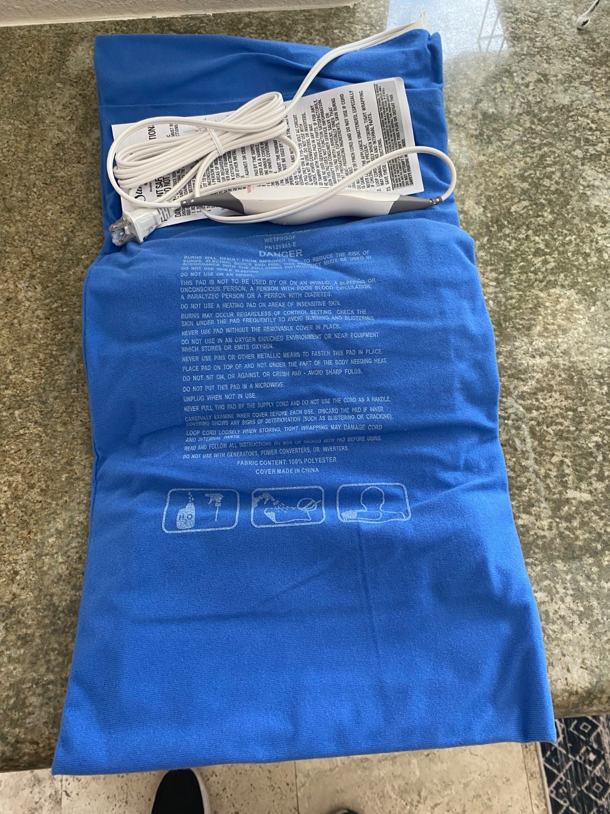 NIB New 2016 Sunbeam King Size Heating Pad - Ultra Heat Technology 12”x24” XL